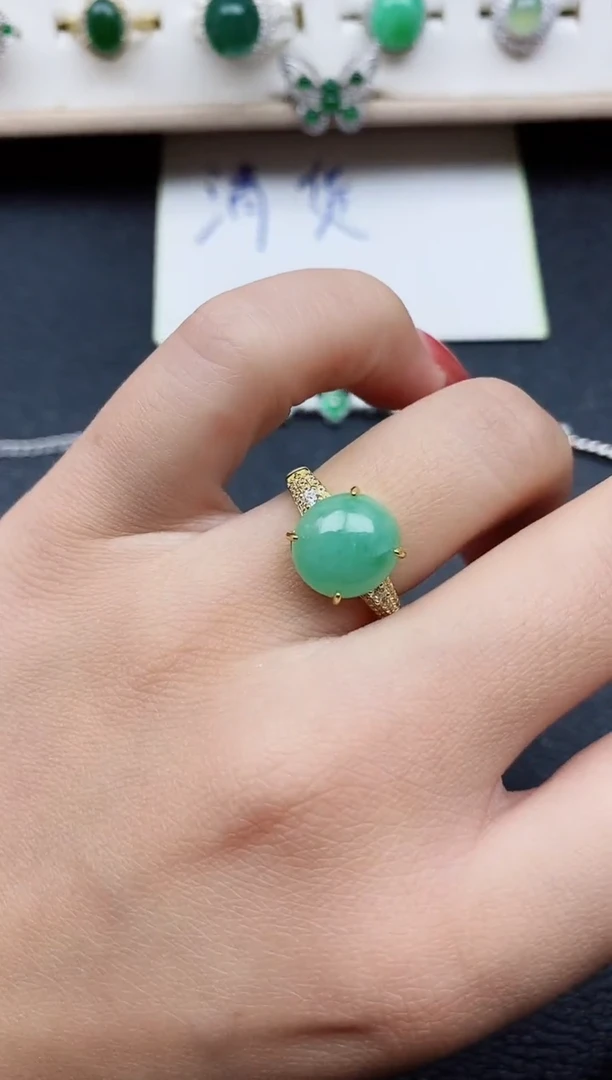 【闪购商品】翡翠戒指银S925镶嵌11111