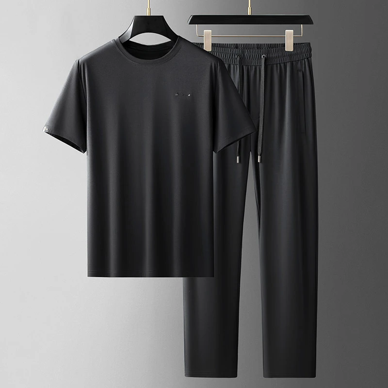 JOZDICE/纪治迪哲运动套装男士夏季潮流柔软排汗亲肤运动服套装