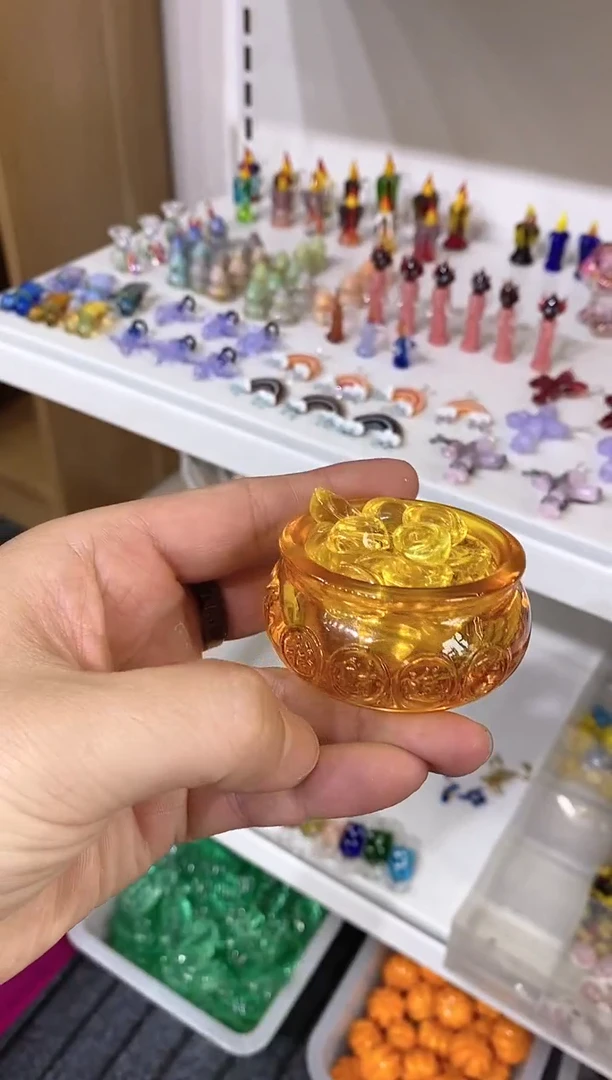 琉璃手工艺品小聚宝盆