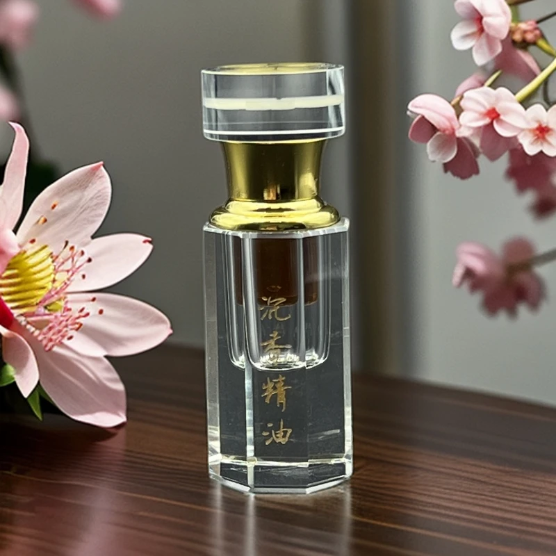 沉香香薰精油精油天然虎斑棋沉⾹料提取的⾼浓缩纯沉⾹精油1克装