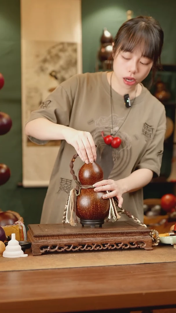 155号精品天然大漆酒葫芦一物一拍~