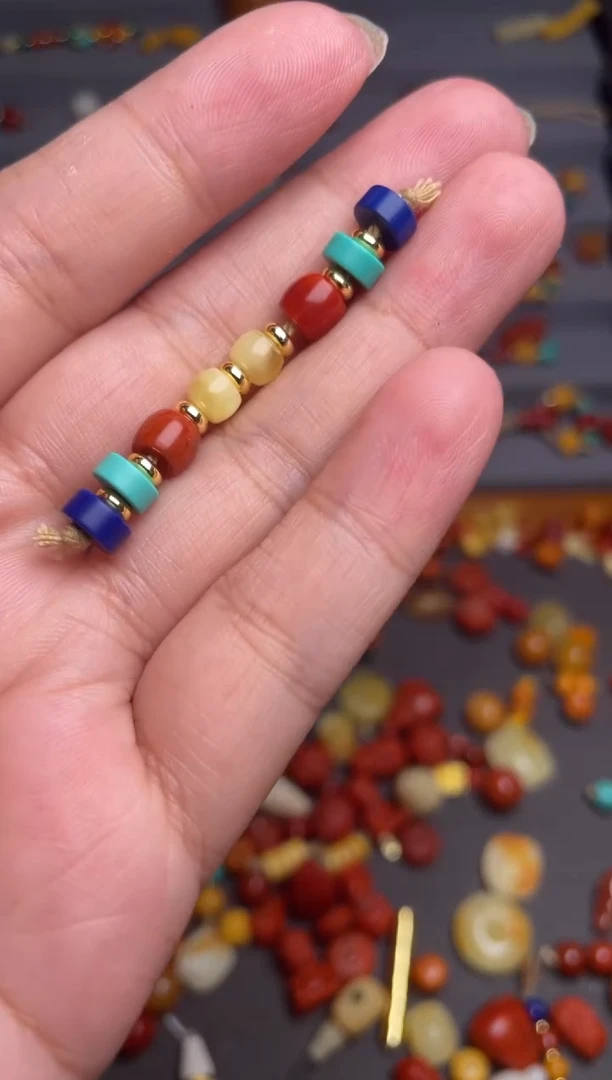 石英质玉多样性发货未镶嵌 隔珠套