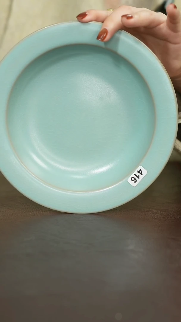 摆件瓷416微瑕汝宋汝瓷原矿釉