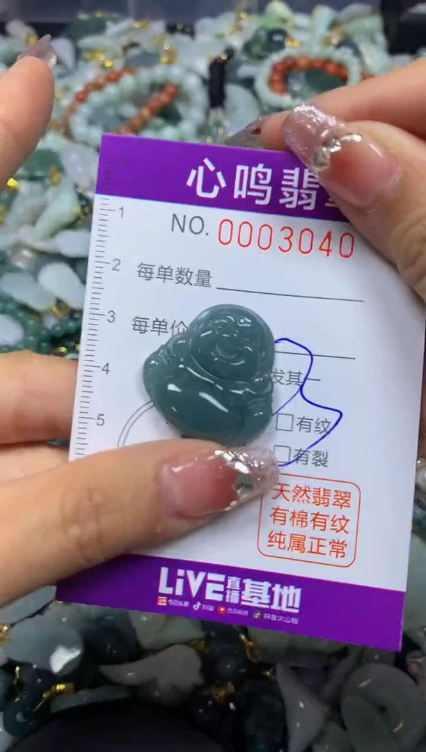 【闪购商品】翡翠颈饰未镶嵌闪购003040多样性发其一