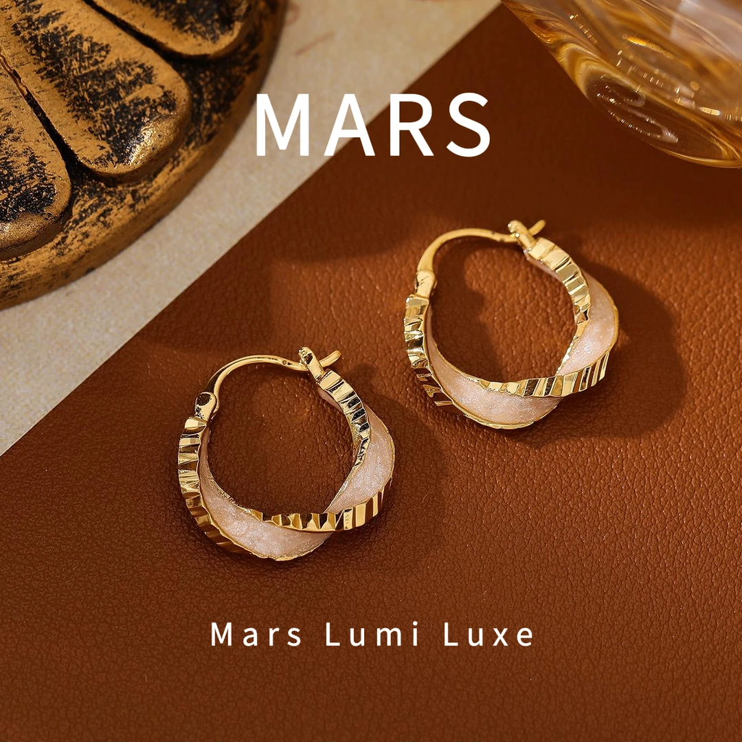 黄铜锆石耳饰 「织梦序章」E0126 意大利设计款经典简约百搭耳饰