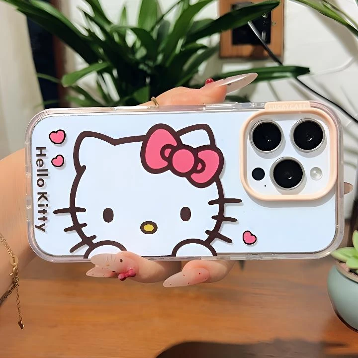 凯蒂猫适用iPhone16苹果15手机壳13promax防摔17女可爱透明不发黄