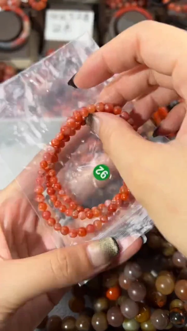 未镶嵌手串南红玛瑙5+