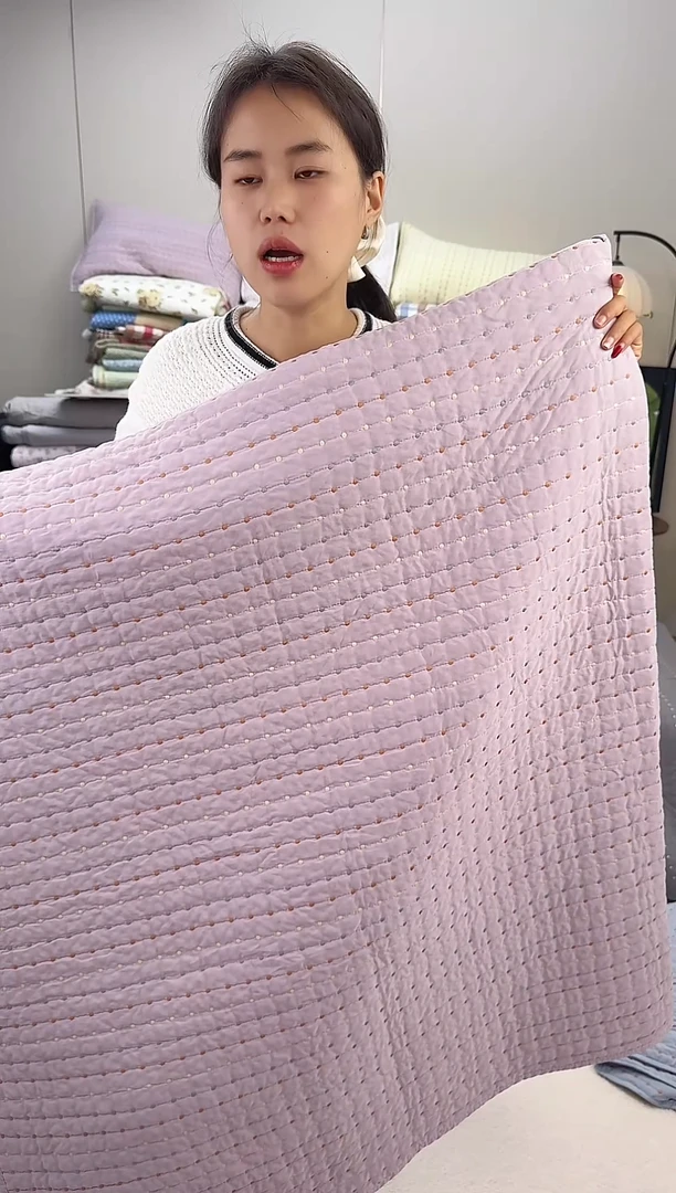 棉纯棉香芋紫230*250单床盖