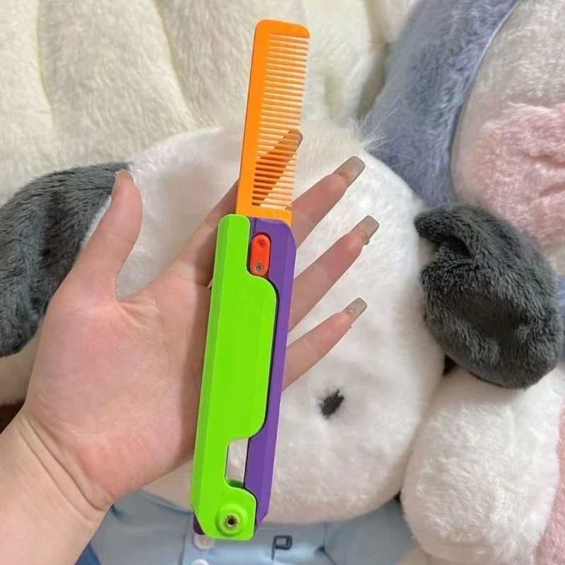 折叠梳便携用镜无柄梳梳子加厚刷子8214梳头便携可爱多功能家用