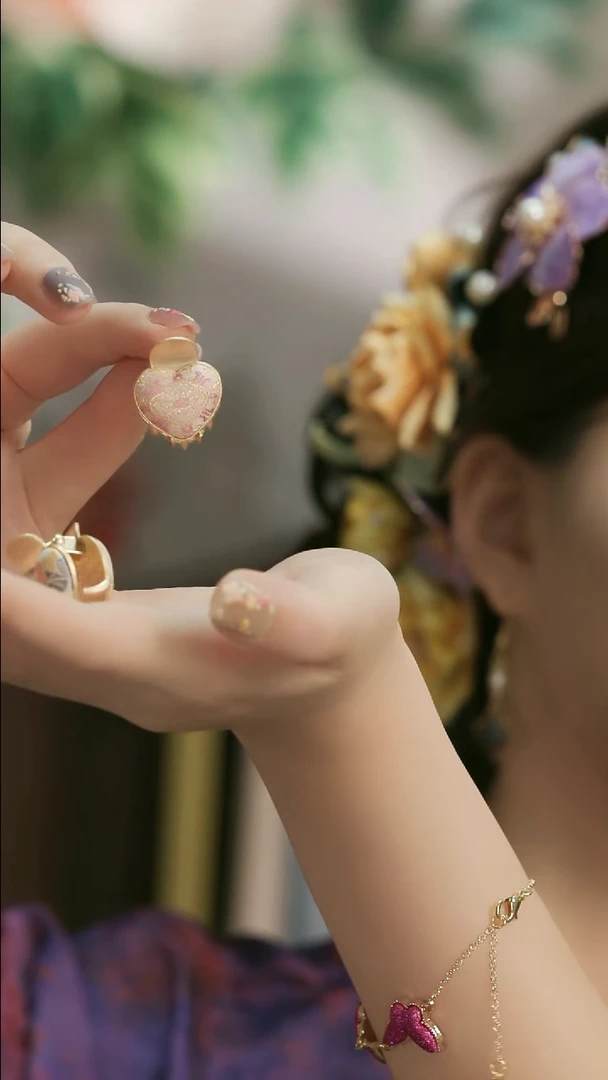 刺绣湘传礼名家宋锦小抓夹一对