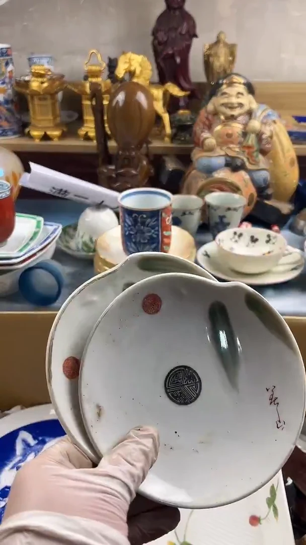 瓷片桃**酱英歌瓷器满28包邮