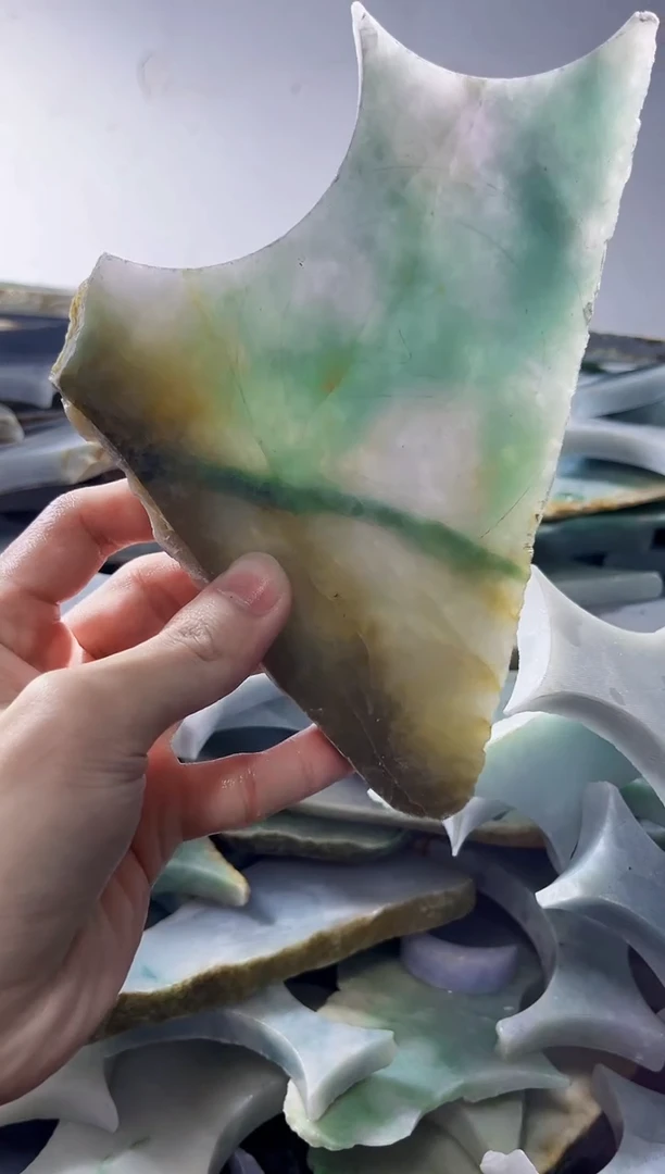 裸石翡翠缅甸翡翠A货文5216