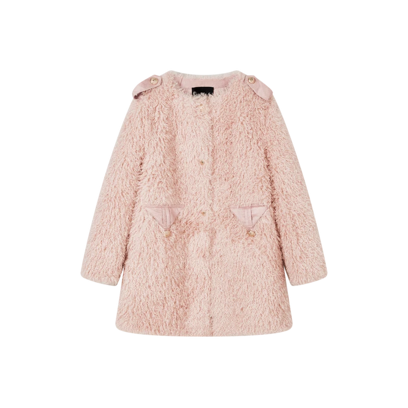 【诗语推荐】小香风外套高级气质感保暖名媛毛毛上衣K11APS8836