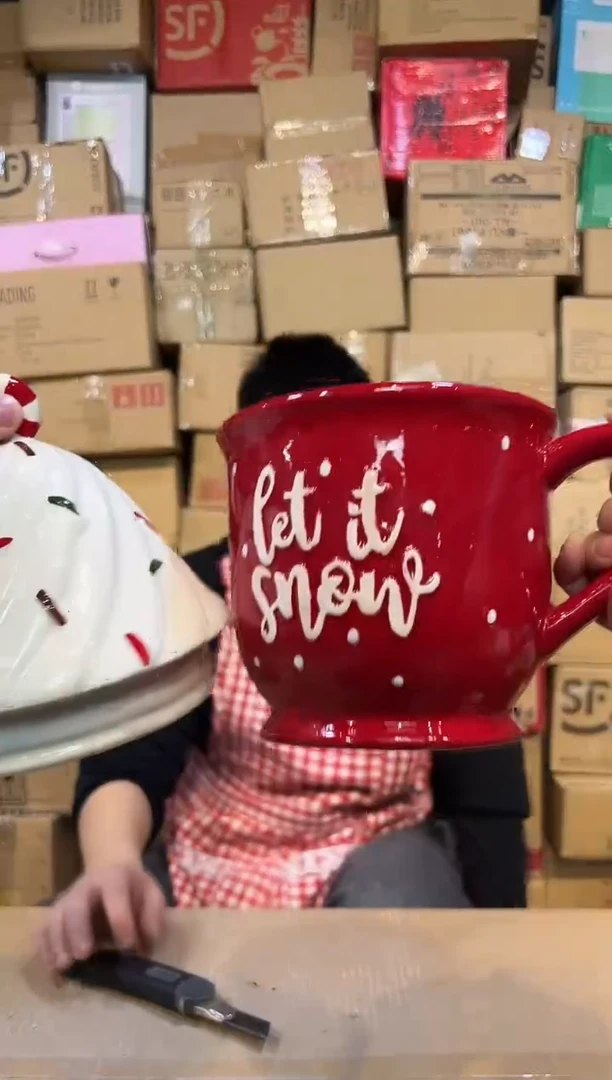 【闪购商品】杯大号圣诞冰激凌杯罐微瑕