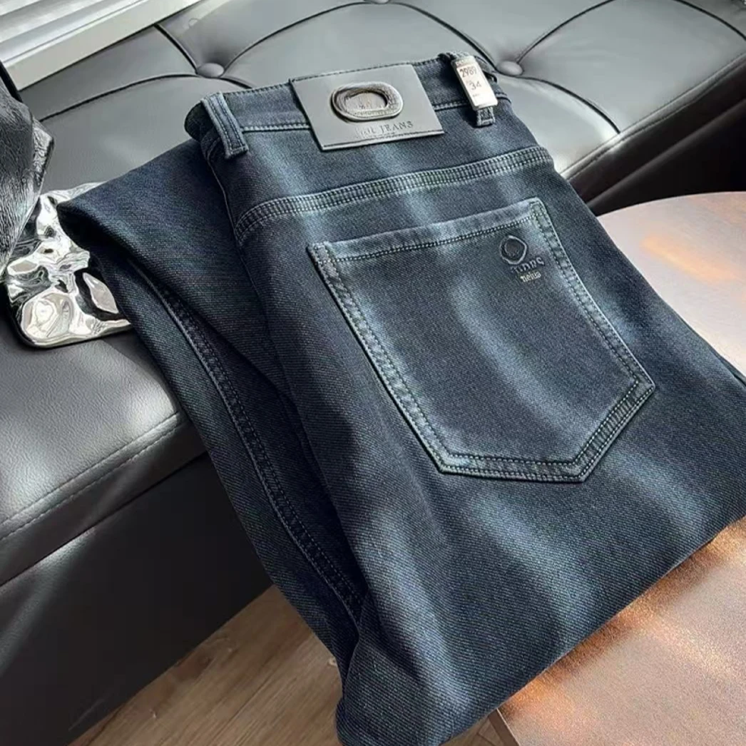 【撤柜原单特绒男牛仔】商务直筒高定秋冬弹力牛仔裤 20017(2989)