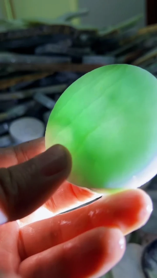 【闪购商品】翡翠耳饰未镶嵌A货康壹470