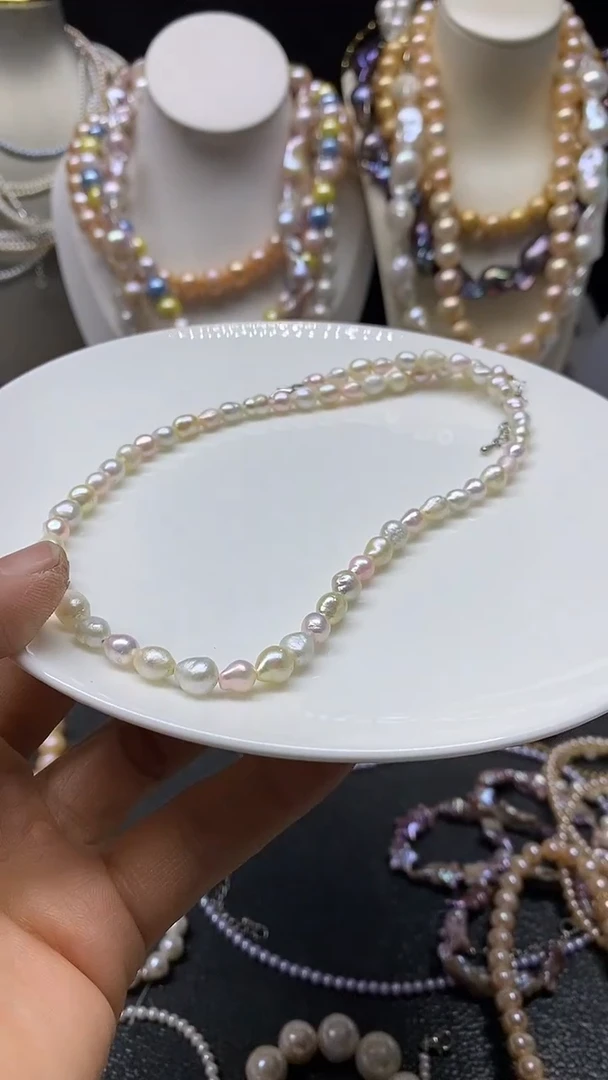 颈饰未镶嵌淡水珍珠多人