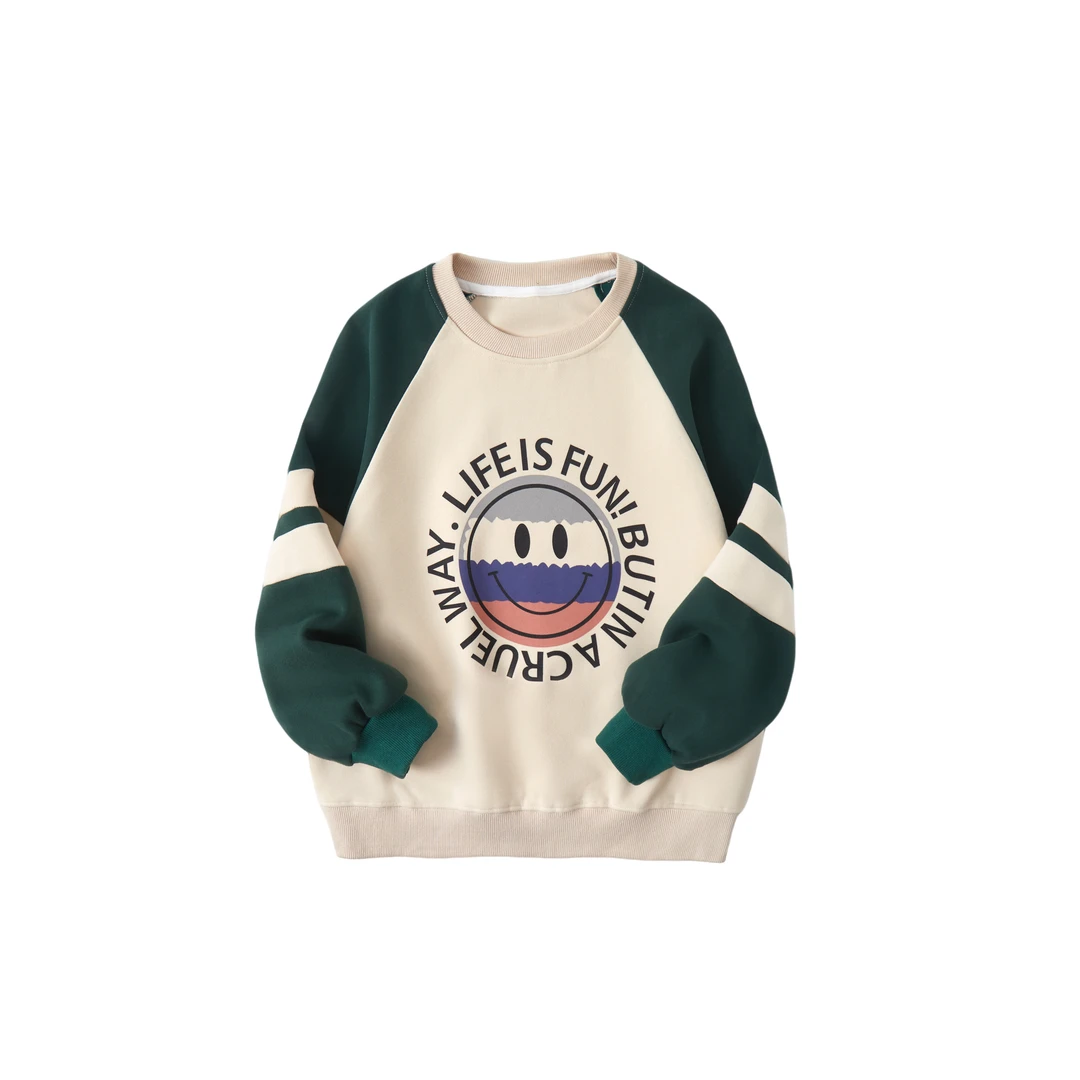 2025AAAA春款男童青少年潮酷休闲卫衣运动百搭时尚宽松