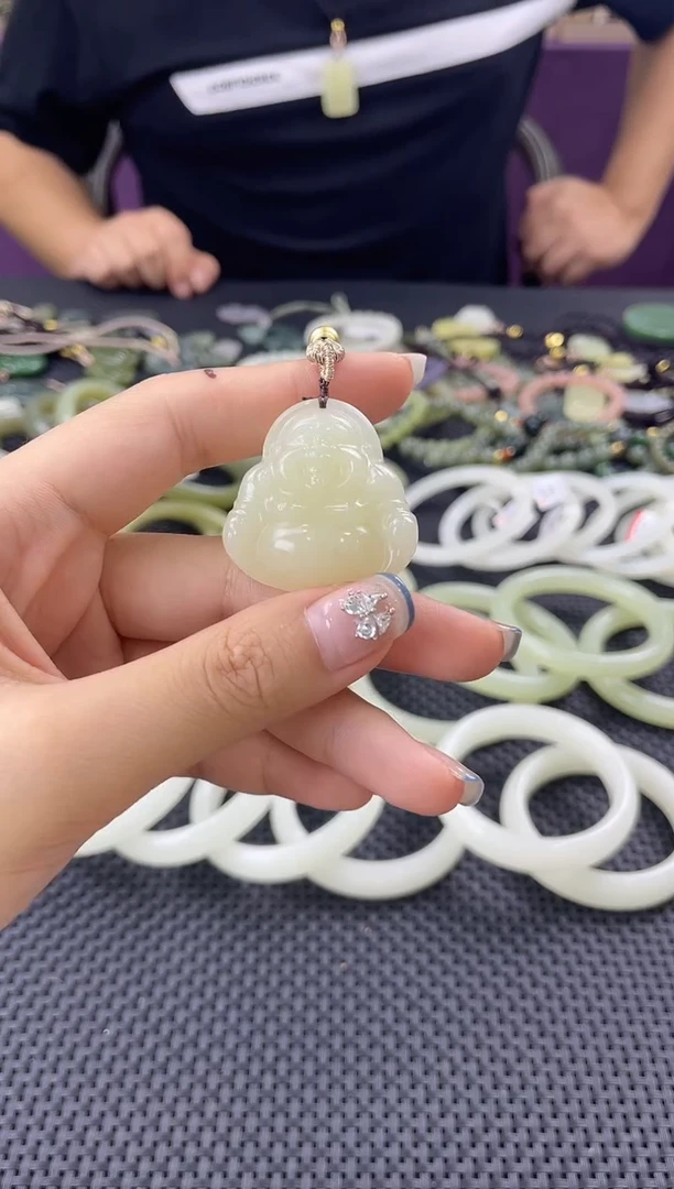 和田玉未镶嵌颈饰天然和田玉  0136