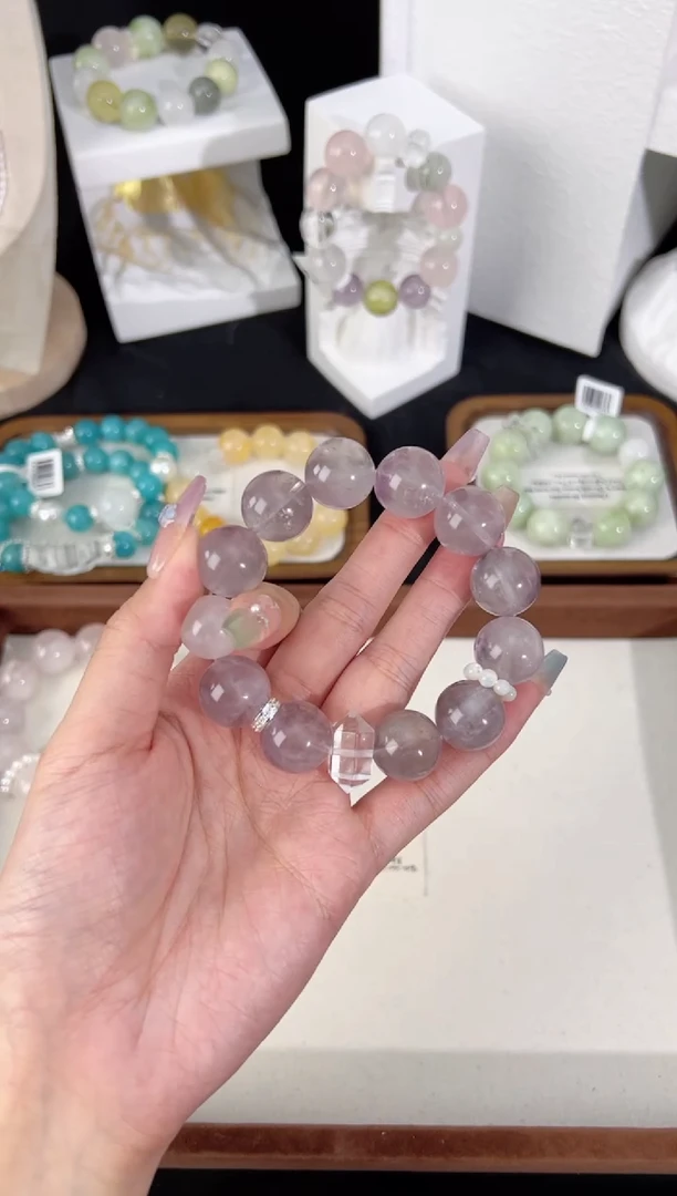 水晶手串未镶嵌天然水晶 多样性发货发其一 颜色微差