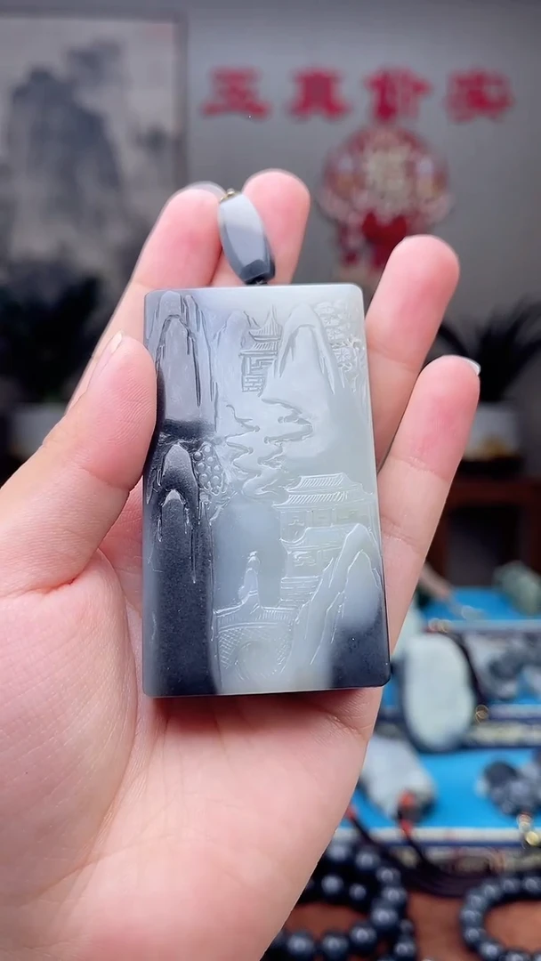 和田玉未镶嵌挂件玩***部1