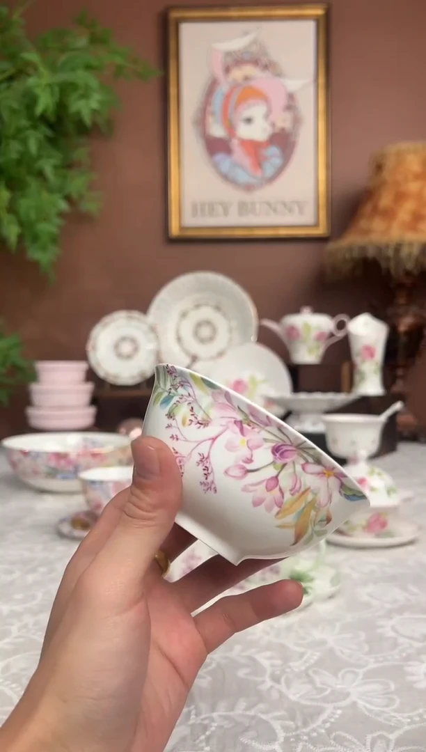 36%以上骨粉骨瓷邂逅米饭碗4个