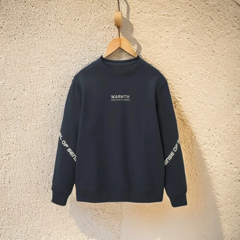 221A#【木兮兮专属】2024秋冬季新款男士印花刺绣时尚简约休闲卫衣