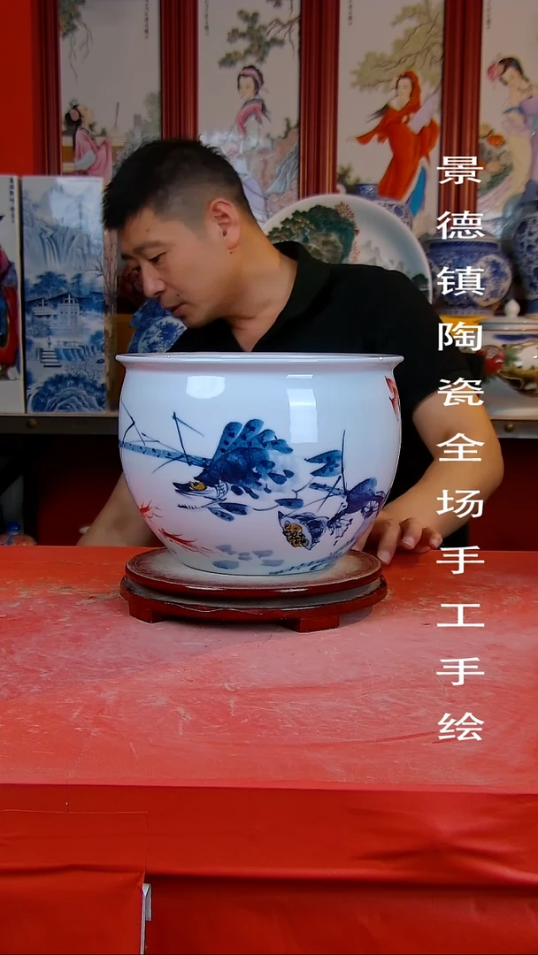 摆件景德镇陶瓷 全场手工手绘