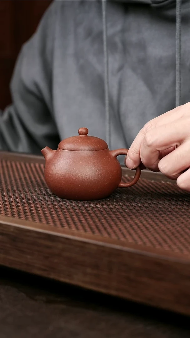 茶壶紫砂红降坡文旦
