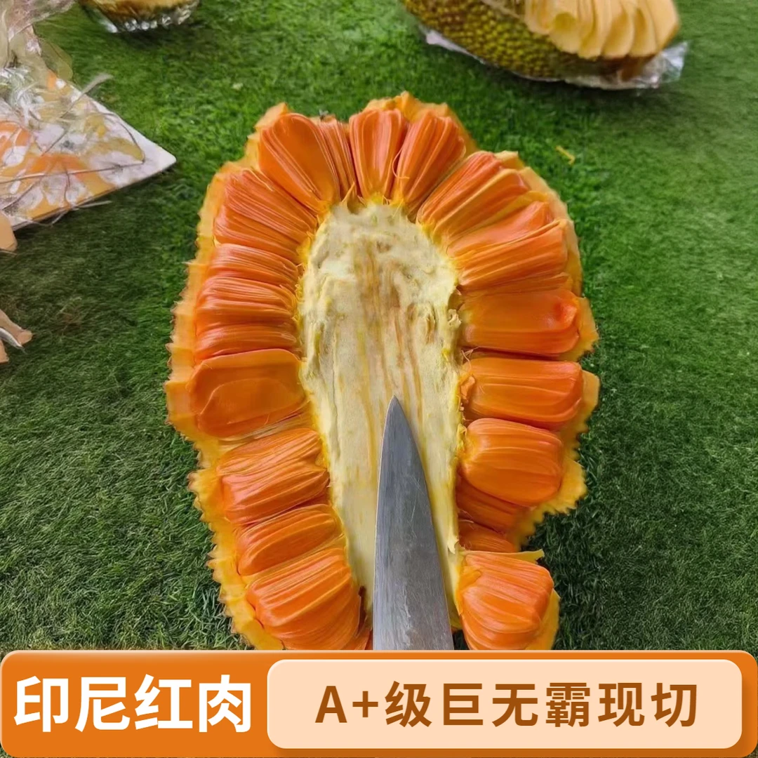 京东次日达【正宗进口特级印尼红肉树熟菠萝蜜】[现切]冷链新鲜发货红肉菠萝蜜越南社会主义共和国