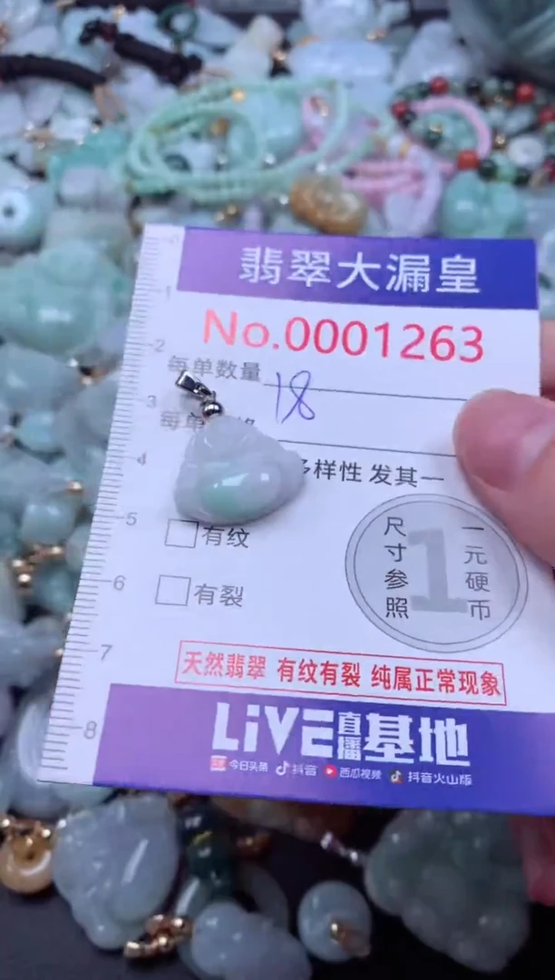 吊坠(不含链)未镶嵌翡翠1263