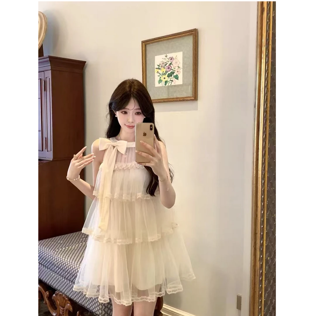 【C0332】初恋纯欲仙女裙温柔设计感气质显瘦少女法式连衣裙