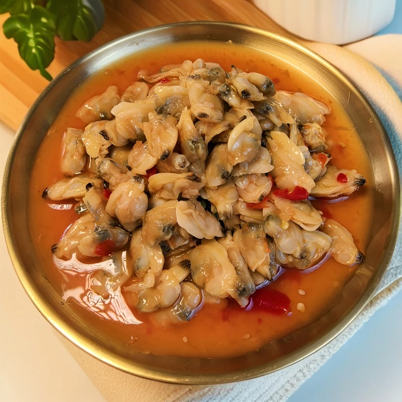 泰式花蛤300g 即食日料麻辣鲜蛤蜊肉海鲜辣花甲肉寿司小吃低卡