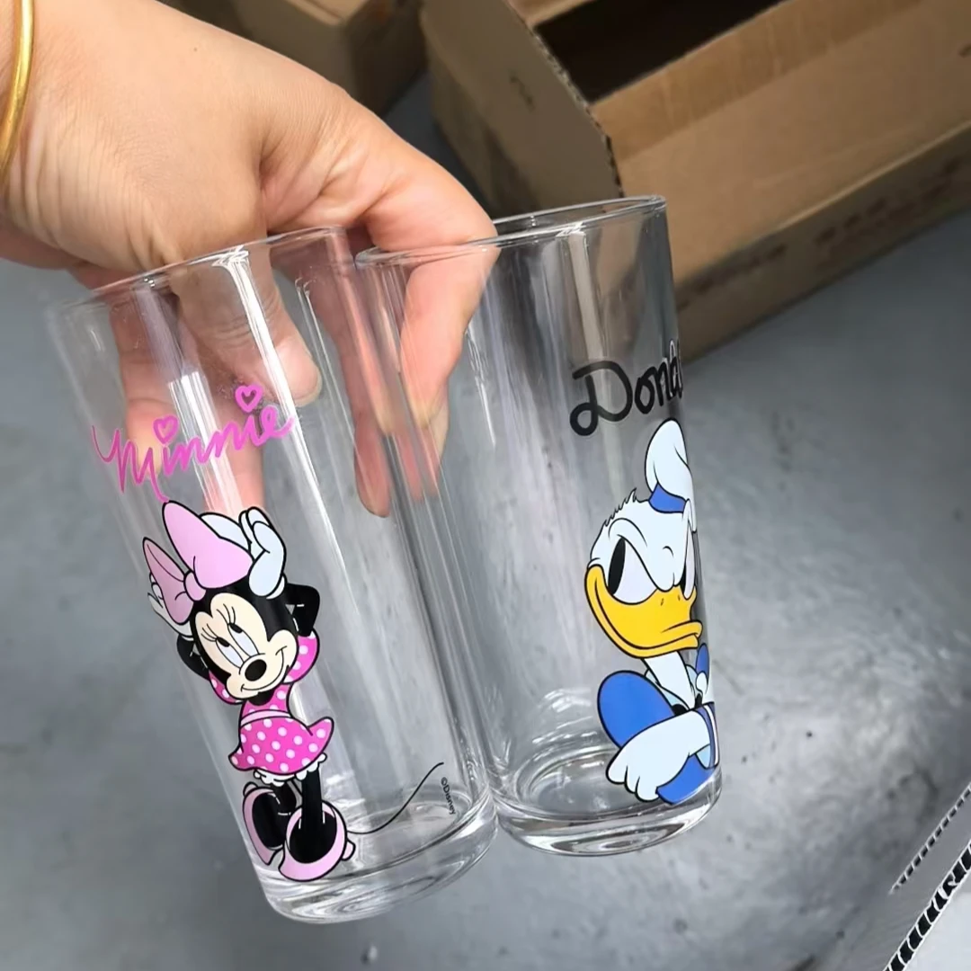 【清仓】希乐扣随机颜色2只装玻璃杯牛奶杯 迪斯尼系列 翻口杯系列
