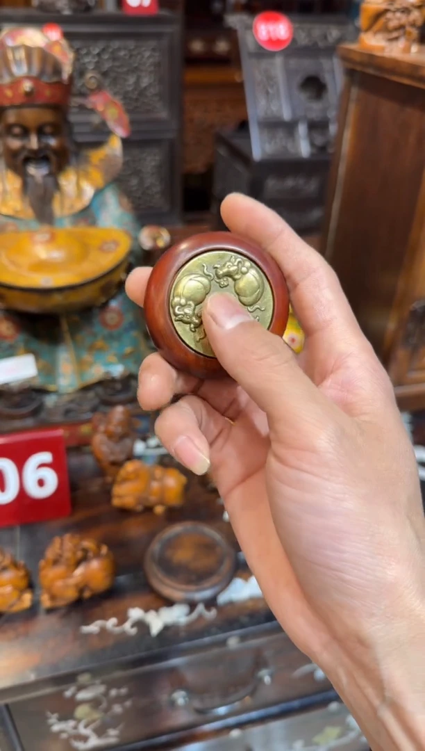 木木头款紫檀牛转乾坤15.8