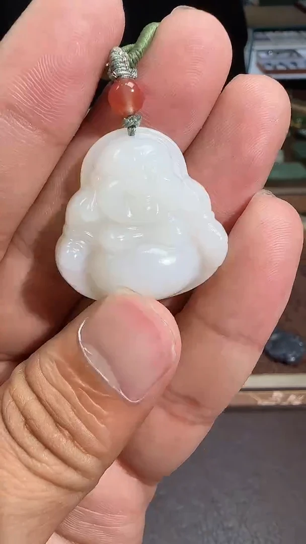 未镶嵌和田玉挂件繁****ಠ【陆1208】101 7026