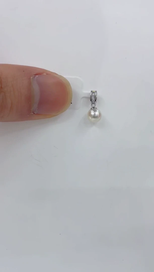 颈饰银S925镶嵌海水珍珠