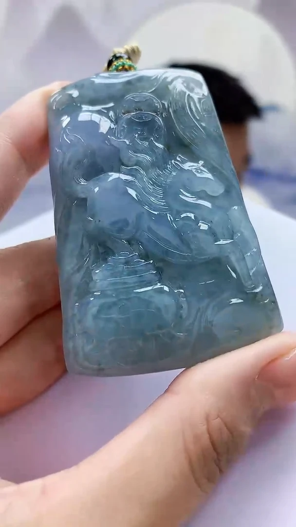 未镶嵌定制翡翠迪***理5028MM-毛货挂件