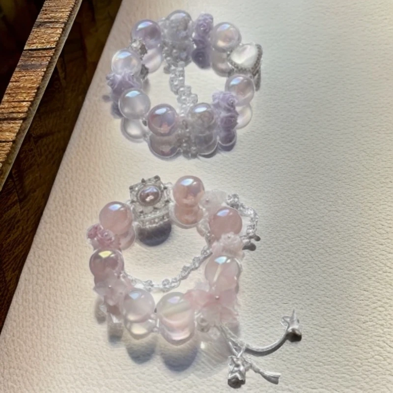 云朵成品琉璃手链diy