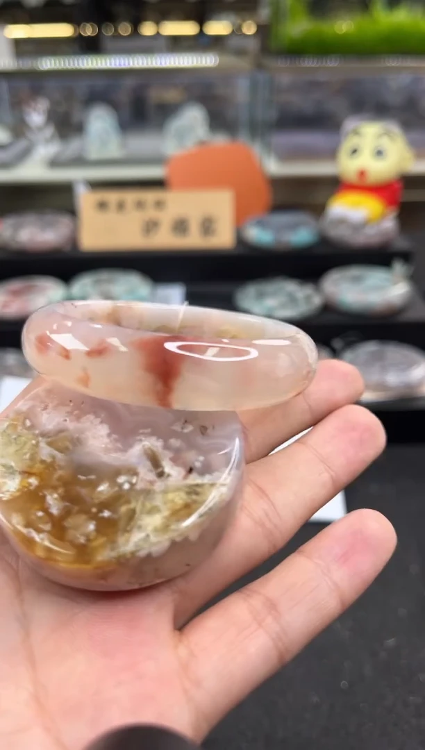 未镶嵌手镯石英质玉55圈口 （赠品镯心）3055826