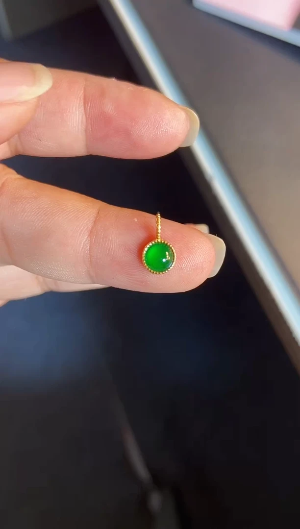 吊坠(不含链)银S925镶嵌翡翠1