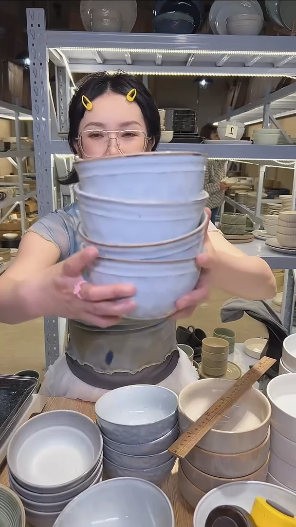 瓷147外贸尾货高温釉下彩陶瓷餐具默认微瑕
