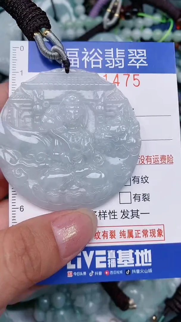 翡翠未镶嵌颈饰...0001475