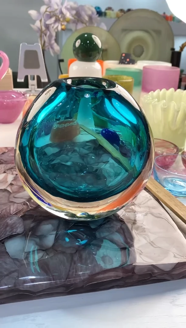 【闪购商品】琉璃慕忆家花瓶微瑕