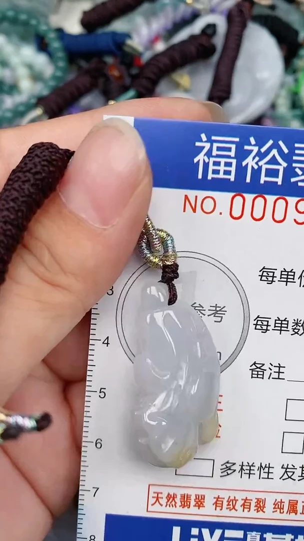 翡翠未镶嵌颈饰...0009012