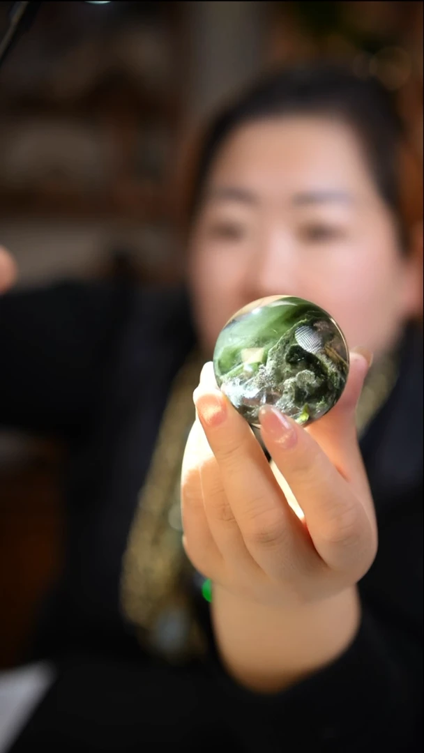 未镶嵌珠宝半成品水晶小****️幽灵球D701
