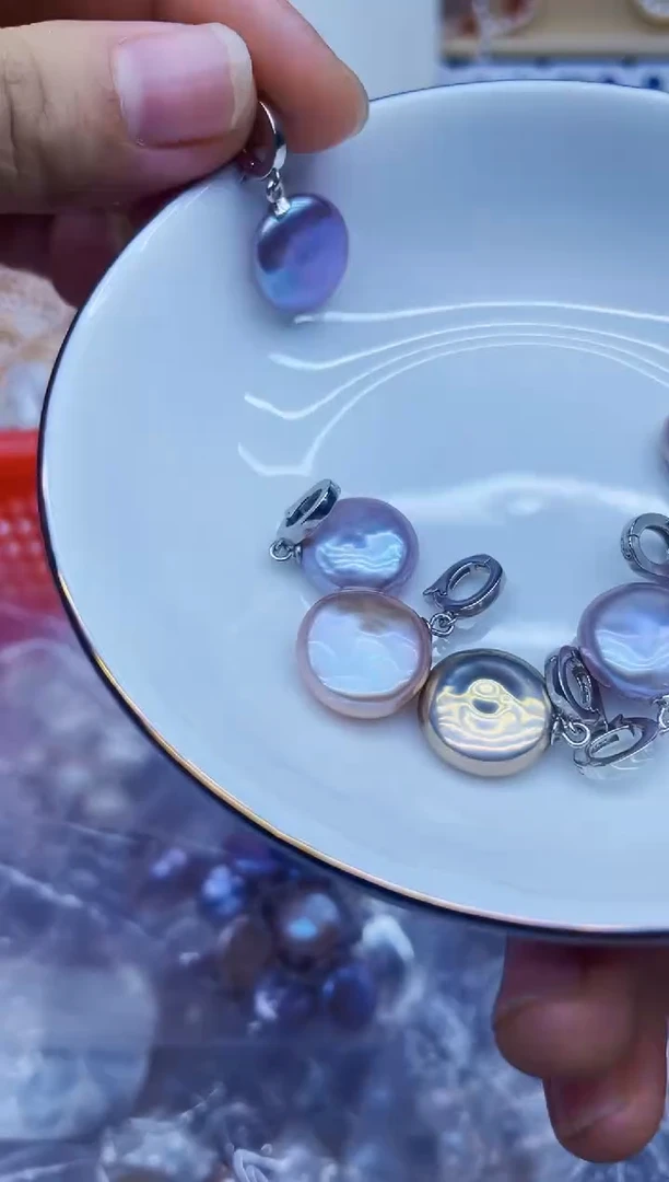 吊坠(不含链)银S925镶嵌淡水珍珠吊坠多样性发其一