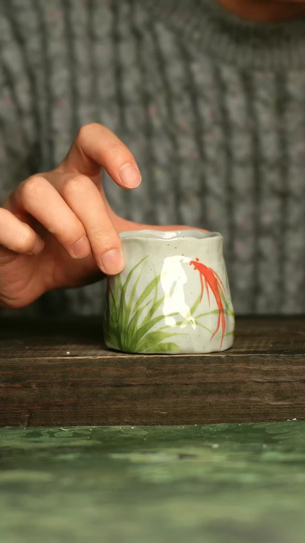 青诗集手工手绘瓷器