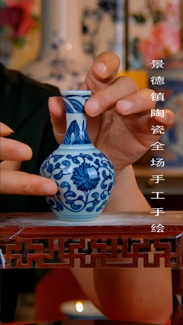 摆件景德镇陶瓷 手工手绘