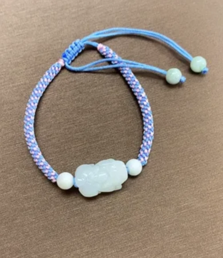 【阳阳珠宝】天然翡翠貔貅手串